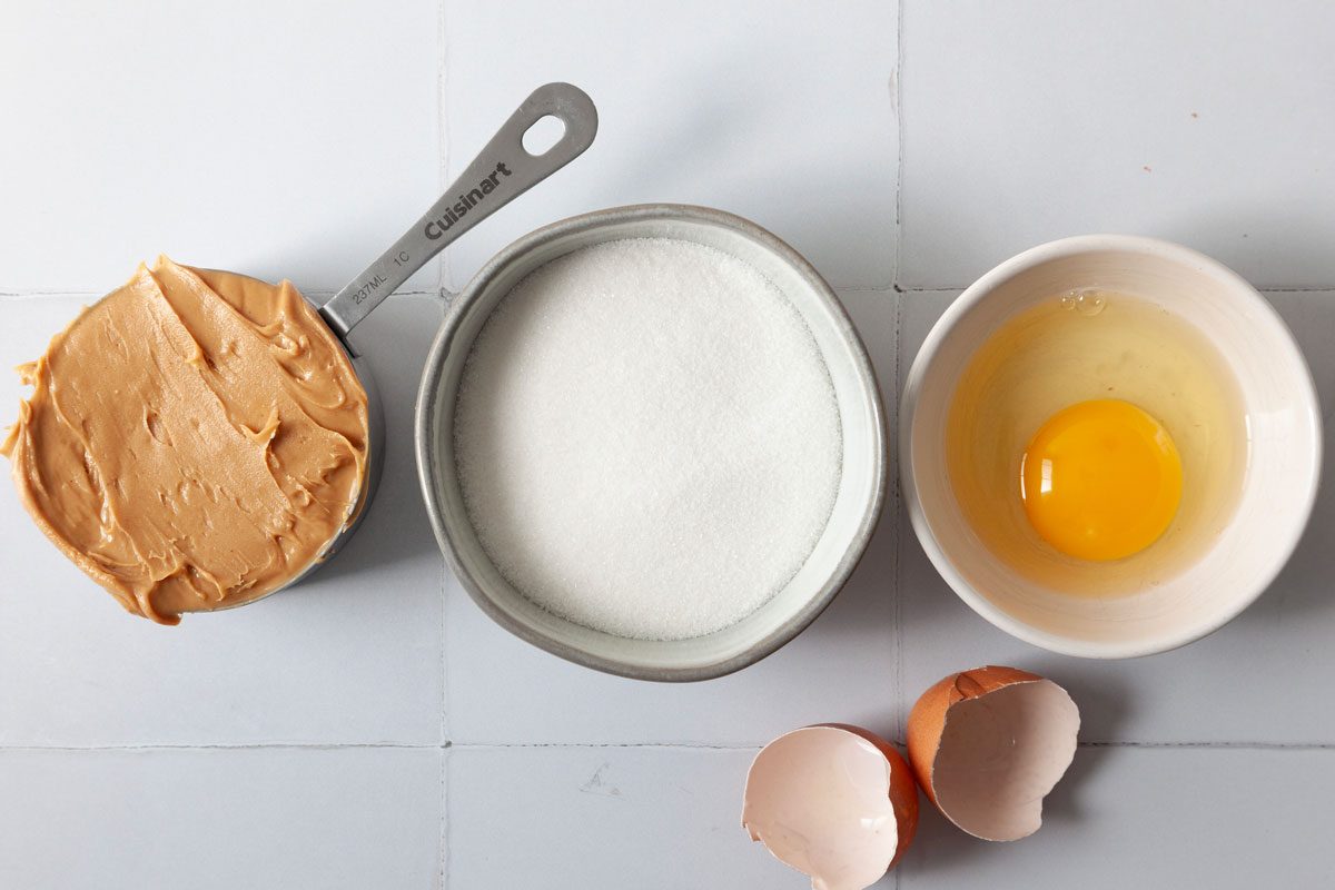 Ingredient shot of Taste of Home 3-Ingredient Peanut Butter Cookies
