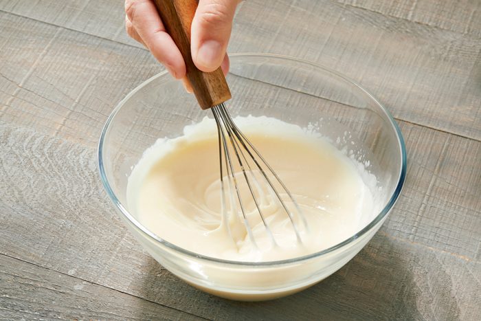 3/4th shot of Whisk dressing