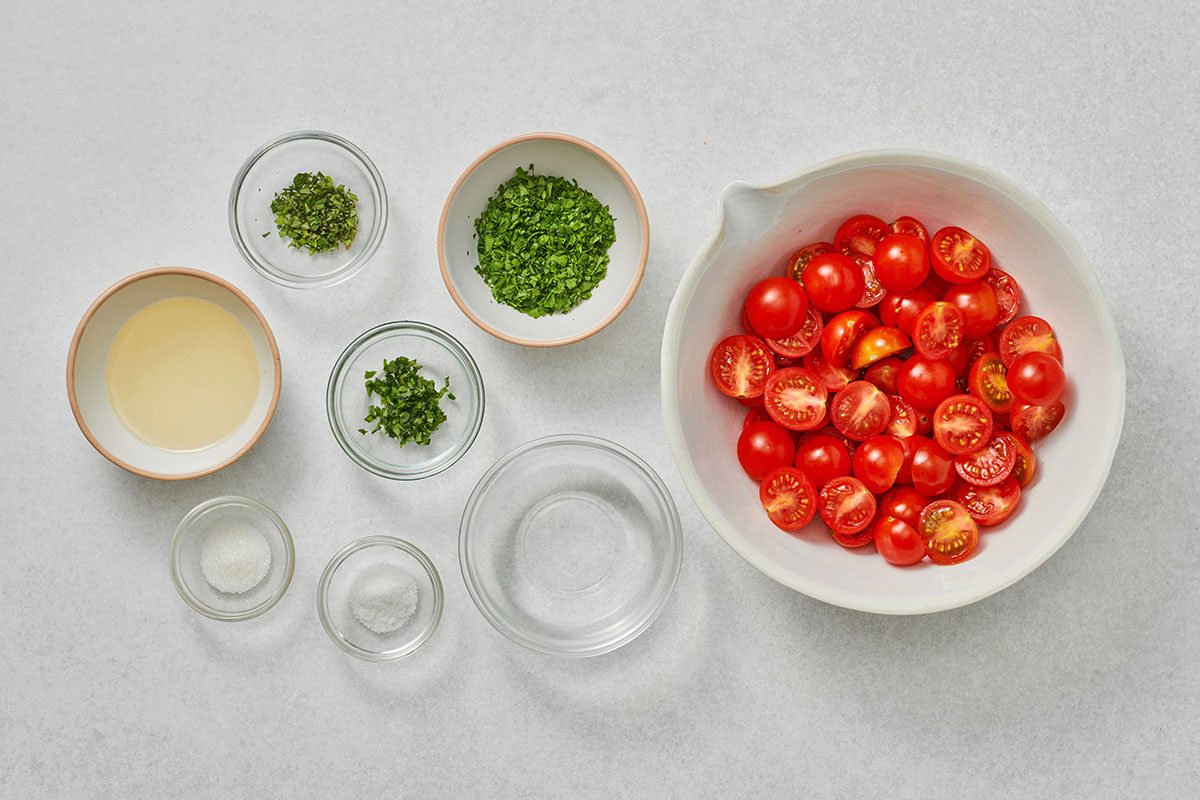 Ingredients for Cherry Tomato Salad