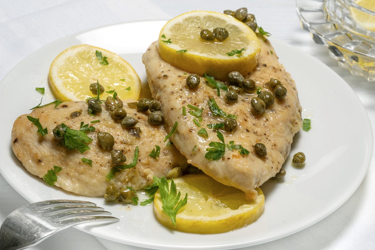 Chicken Piccata plate