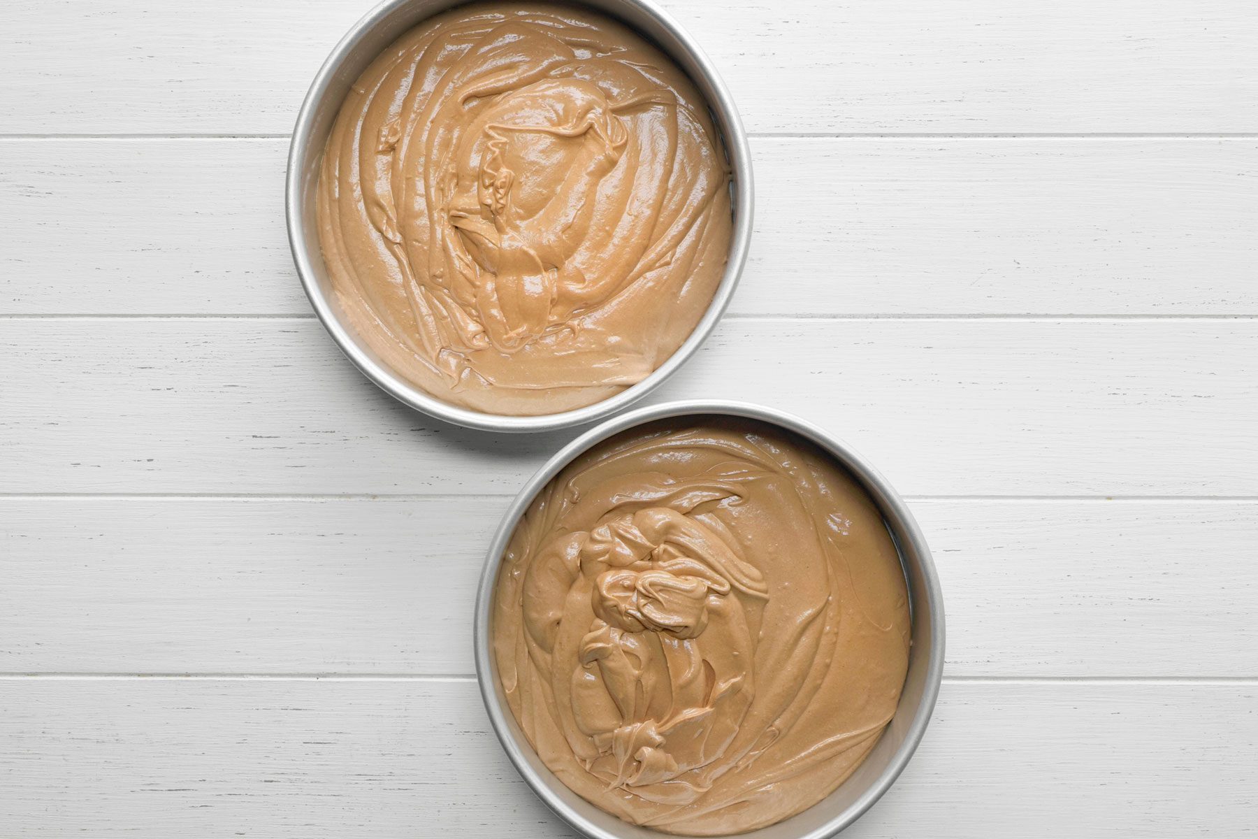 Melted butter and chocolate.