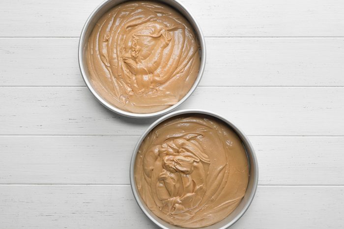 Melted butter and chocolate.