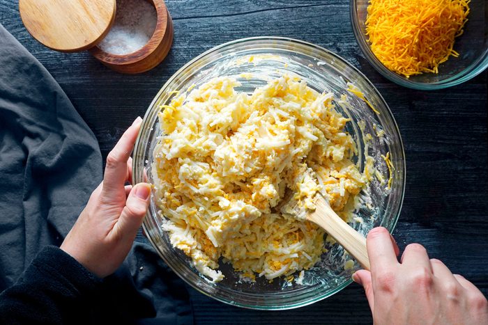 Giving it a good mix