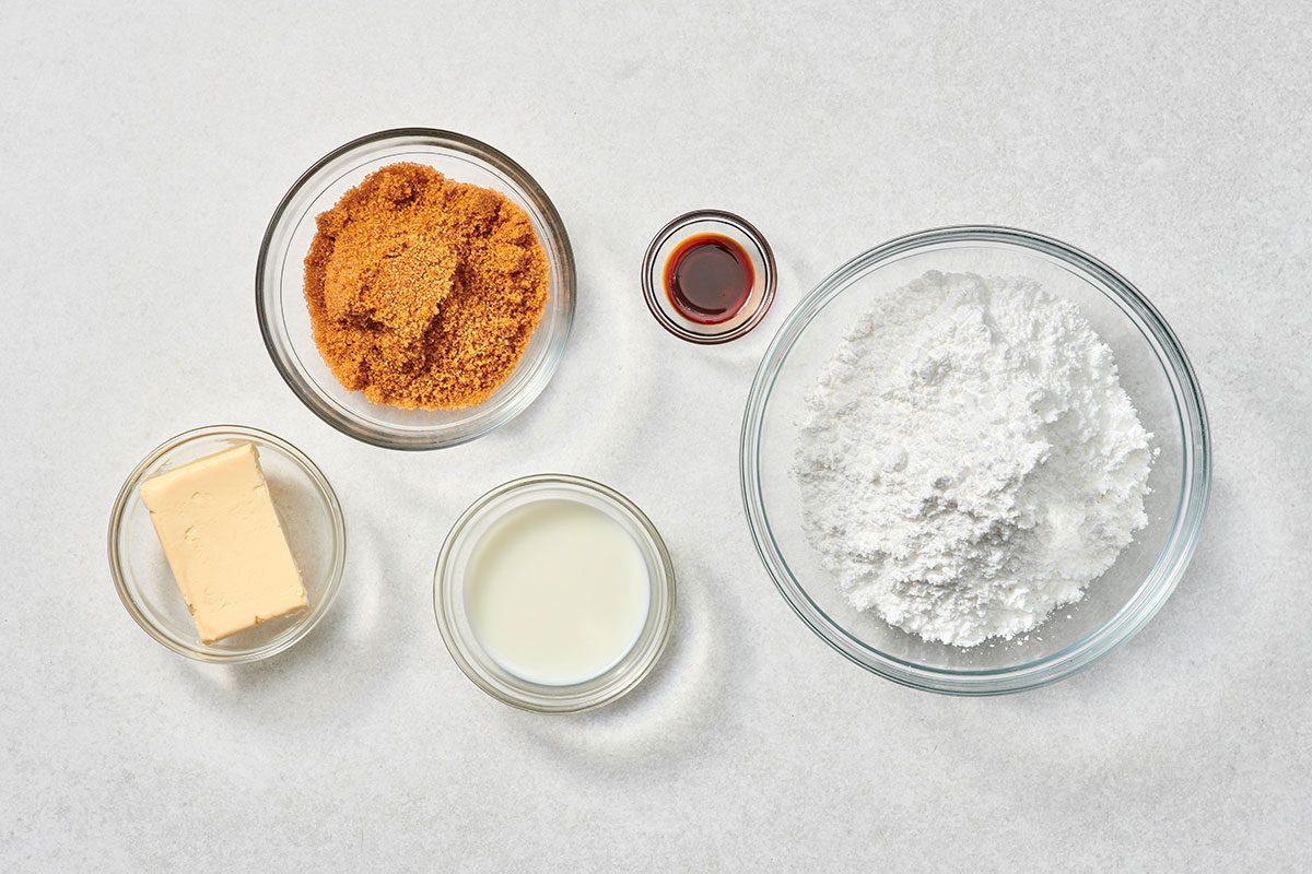 Ingredients for Caramel Frosting
