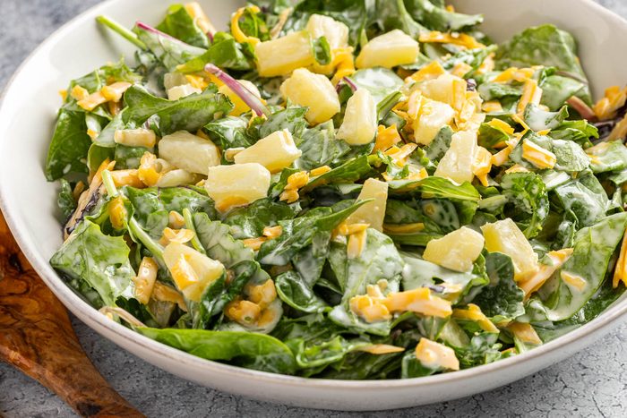 Taste of Home Hawaiian Salad recipe photo of the finished recipe in a serving bowl.