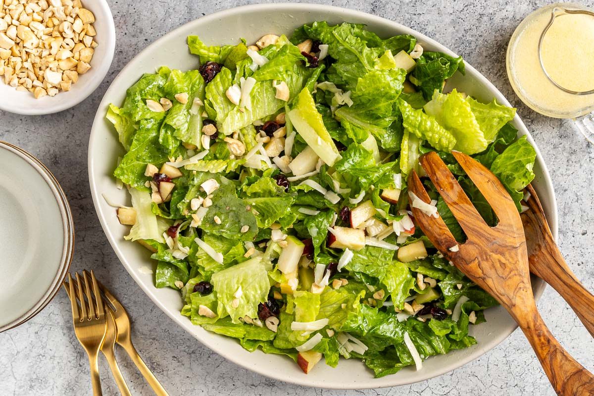 Taste of Home Holiday Salad recipe photo of the finished salad in a serving bowl.