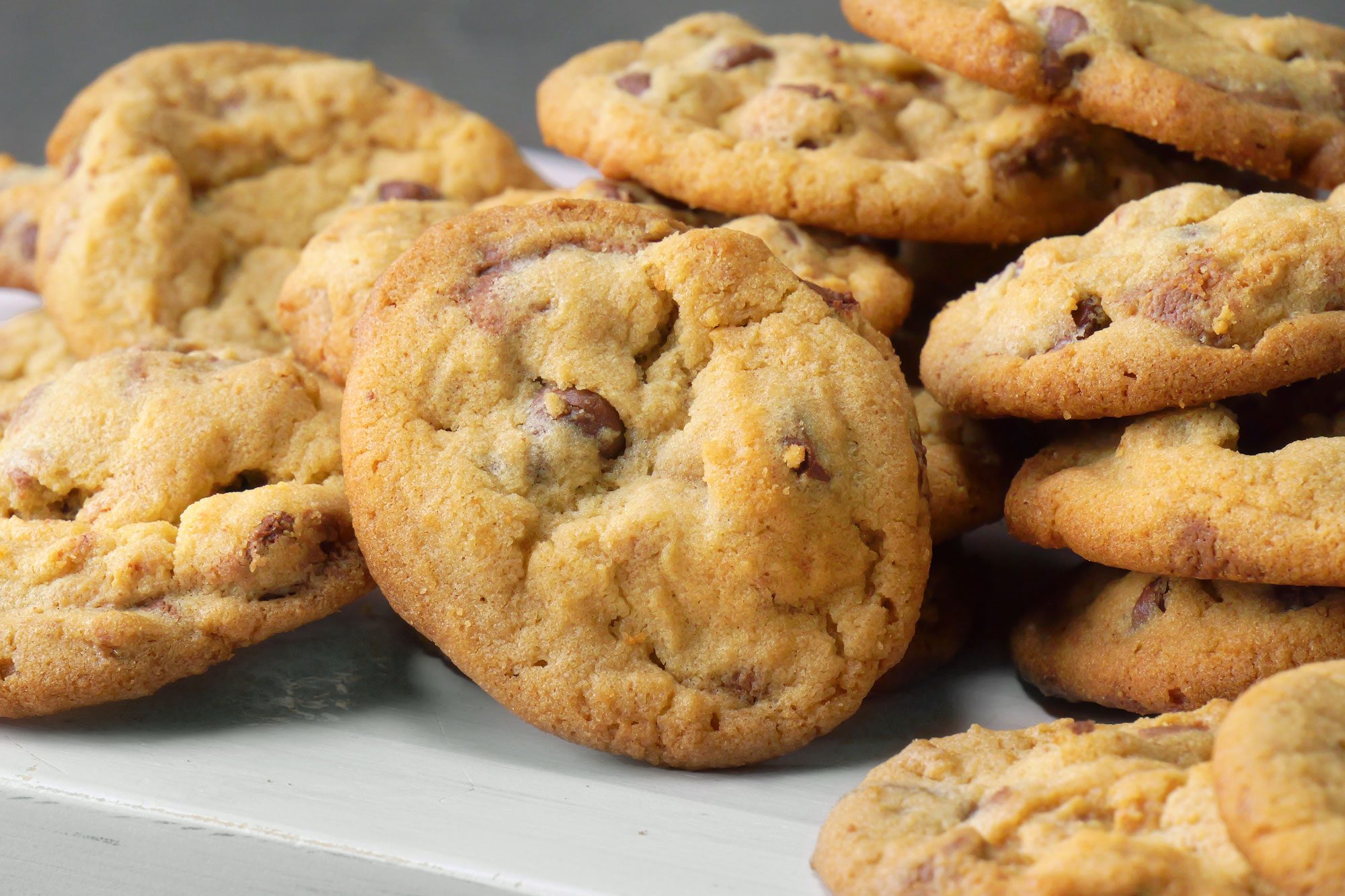 Peanut Butter Cup Cookies placed over white board