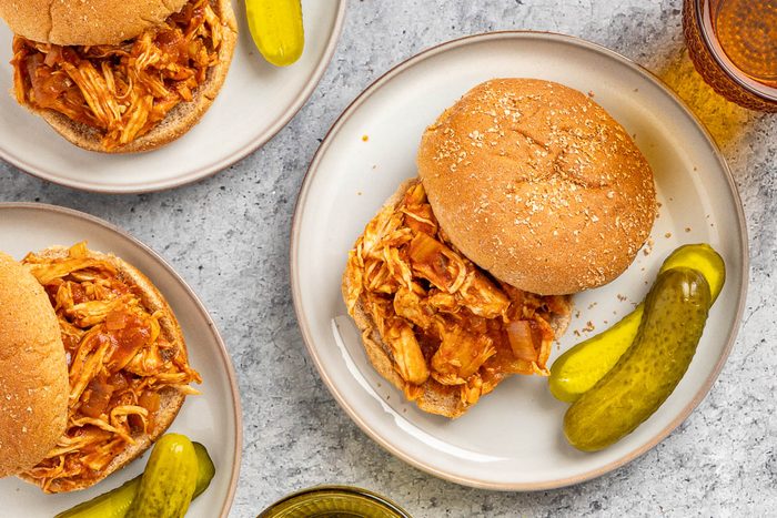 Taste of Home Pulled Chicken Sandwich recipe photo of prepared sandwiches