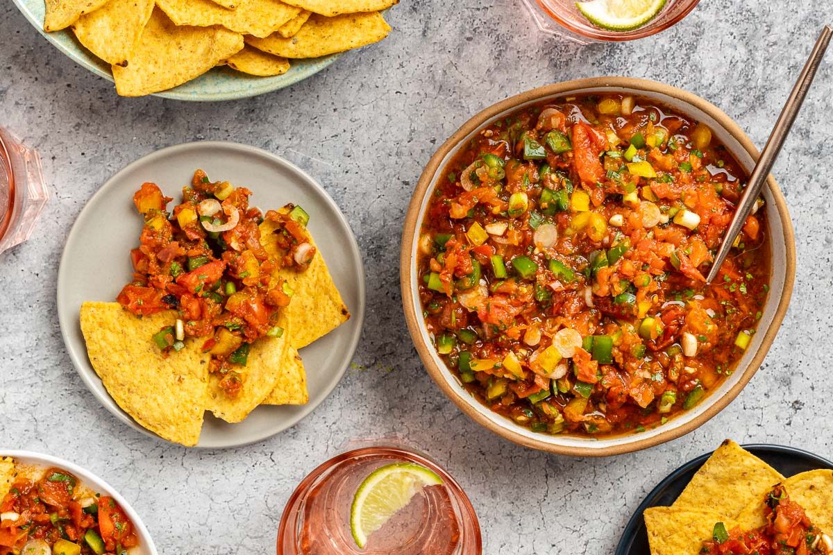 Taste of Home Roasted Salsa Recipe photo of the finished recipe.