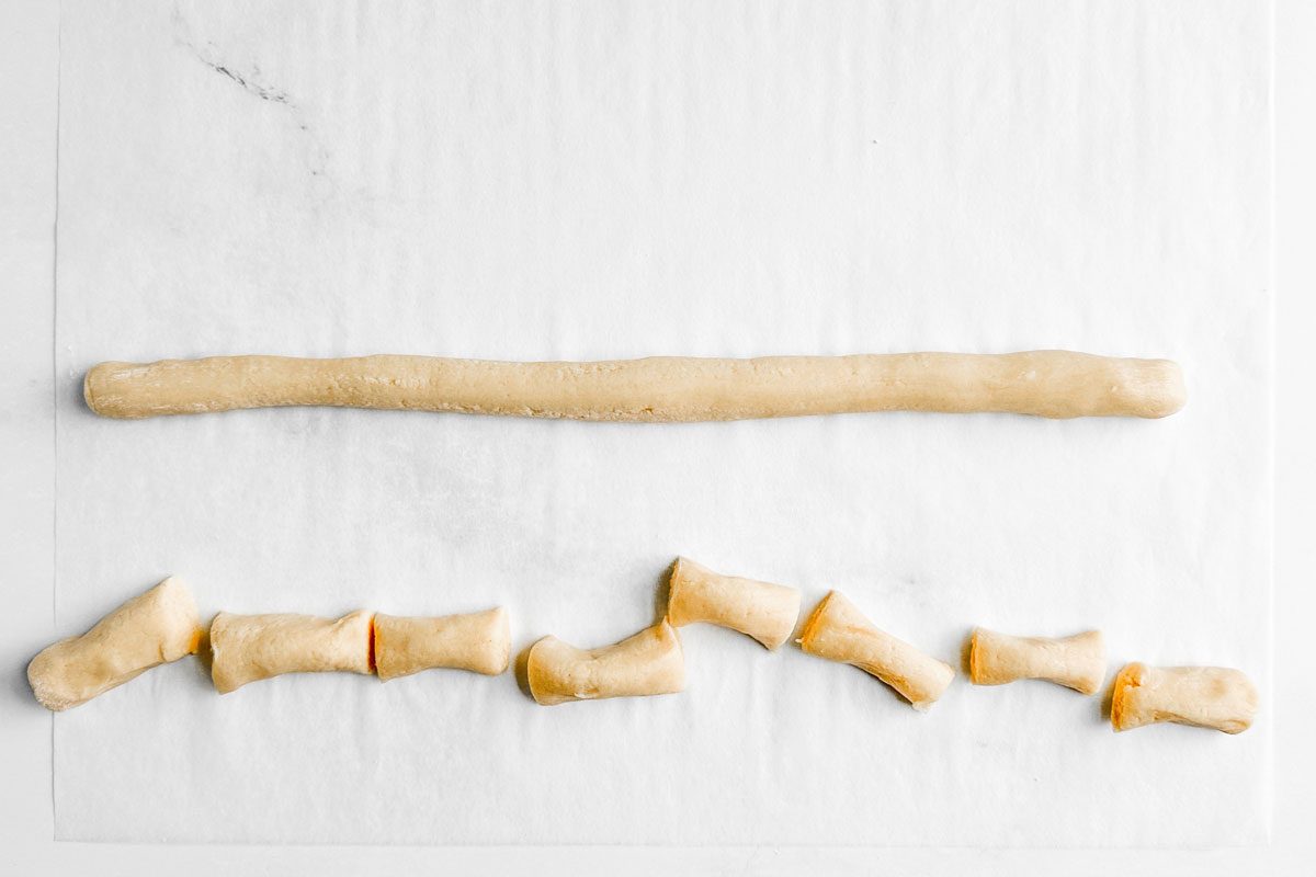 Taste of Home Sesame Cookies dough on parchment paper