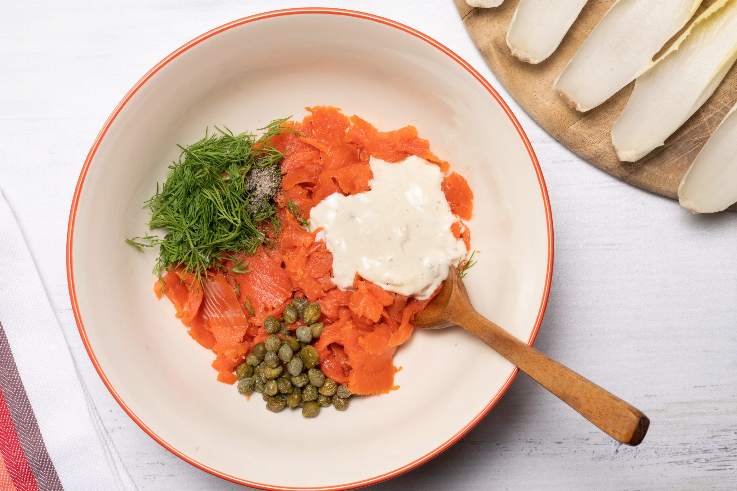 Smoked Salmon Mousse prep