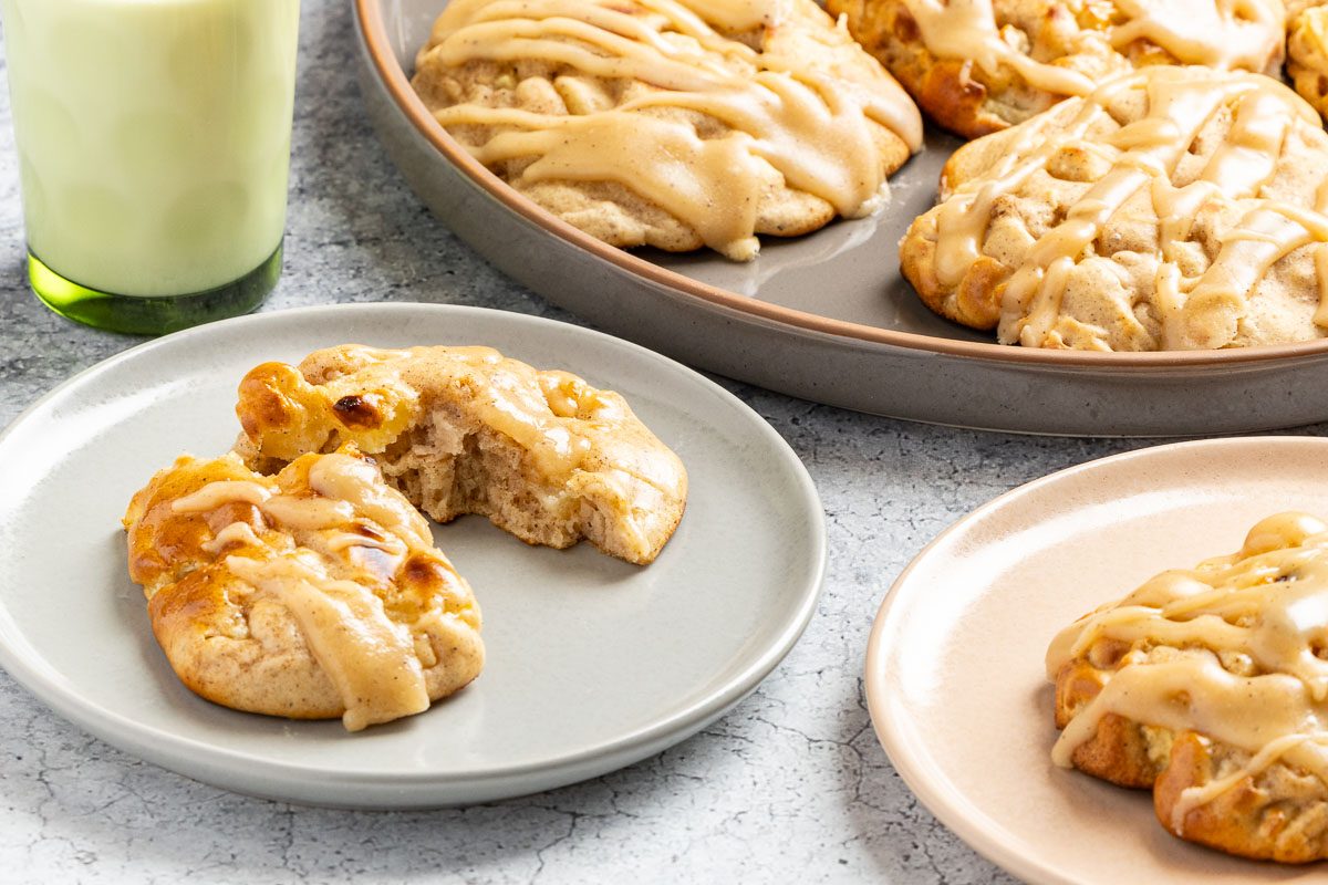 Taste of Home Air Fryer Apple Fritters photo of the finished recipe. 