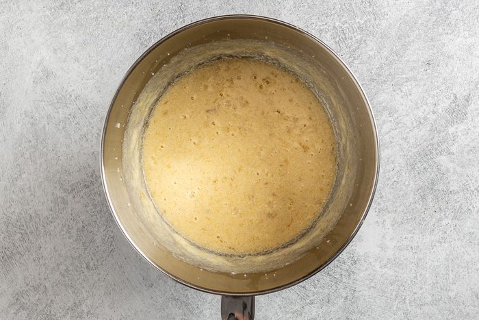 Taste of Home Banana Bars photo of the mixed wet ingredients.