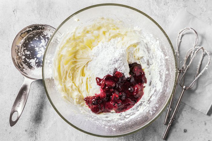 While Baking, Place Cream Cheese In A Large Mixing Bowl.