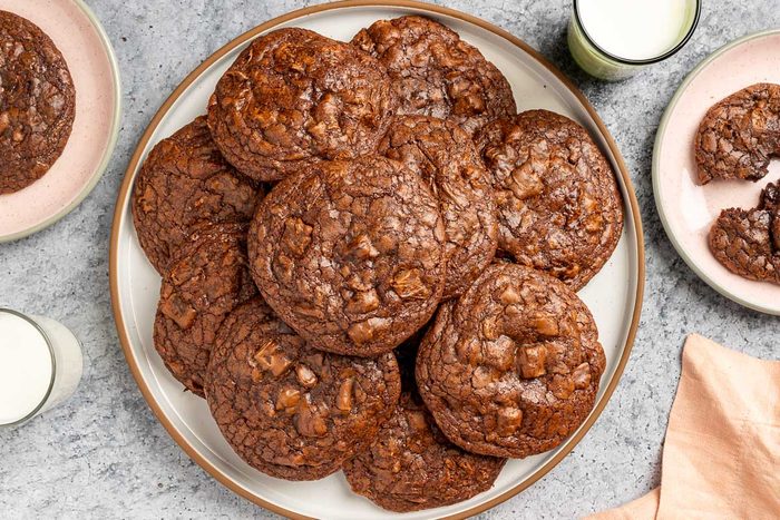 brownie cookies on a plate