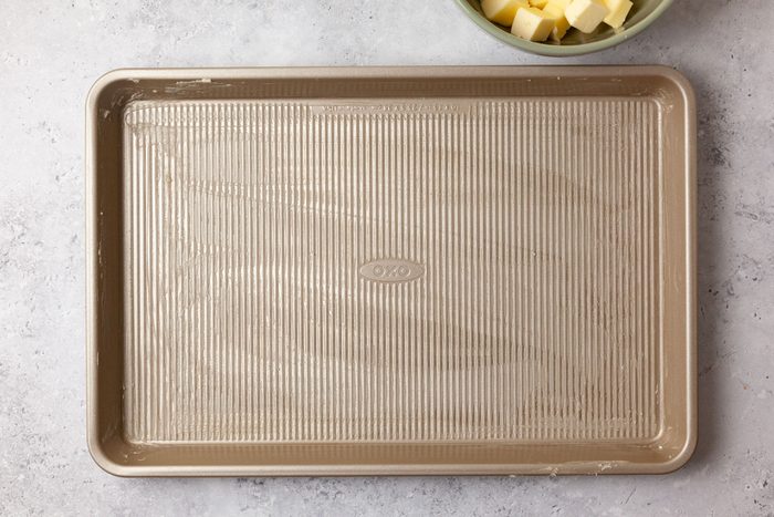 Step 1 of Butterscotch Hard Candy is to butter the pan