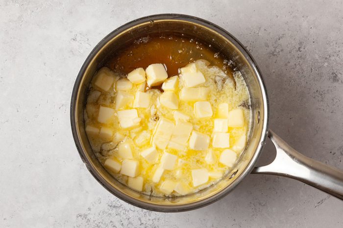 Step3 of Butterscotch Hard Candy is to add the butter
