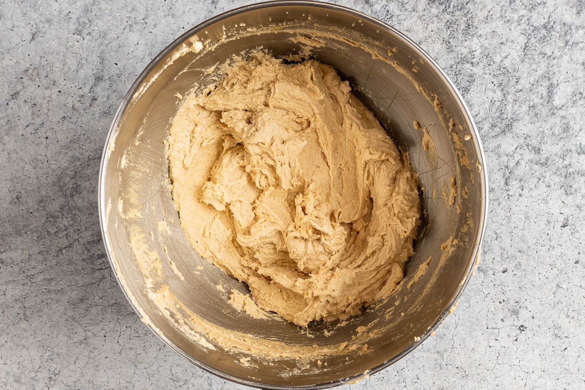 Taste of Home Carrot Cake Cookies photo of creaming the butter and sugars.