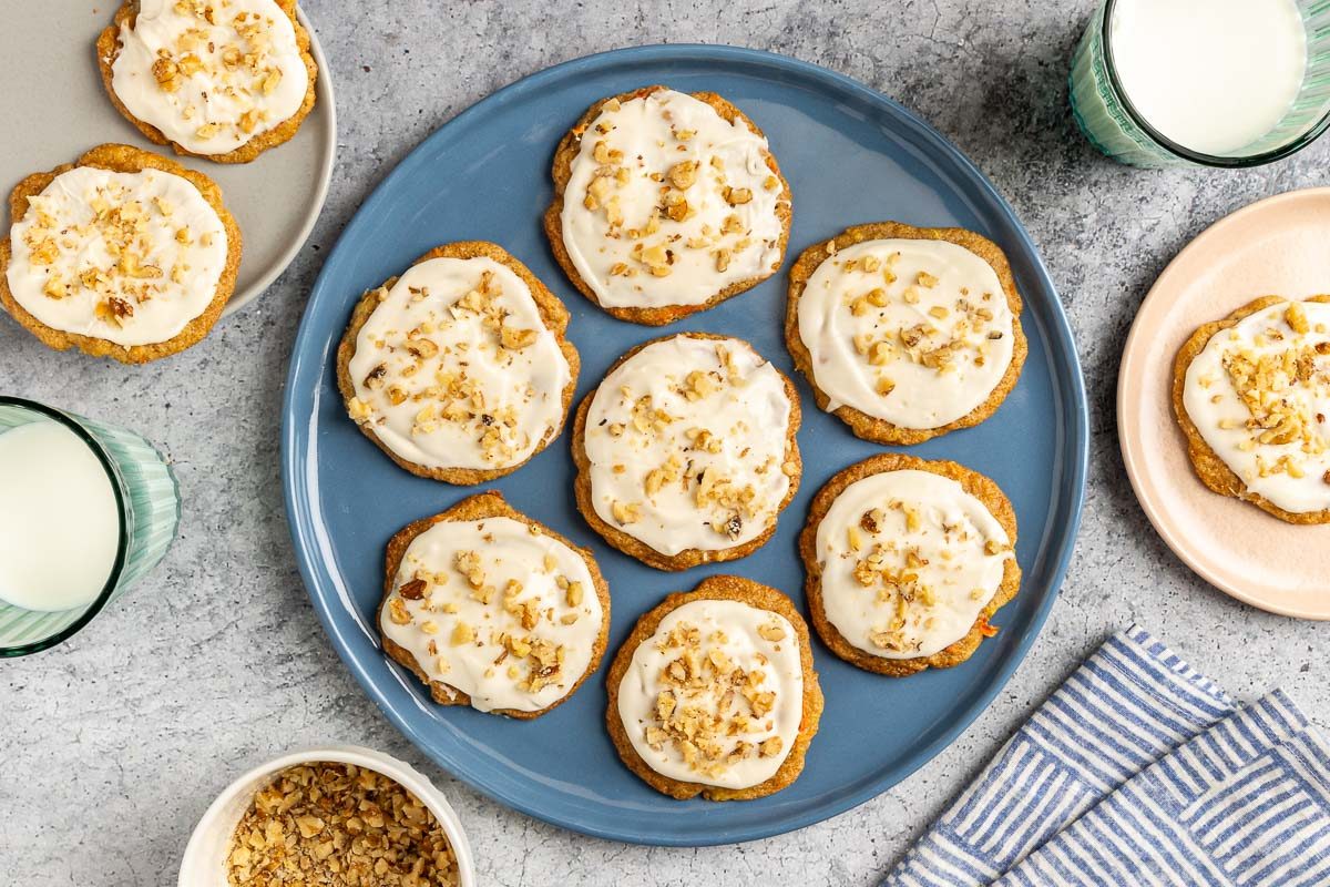 Taste of Home Carrot Cake Cookies photo of the finished recipe.