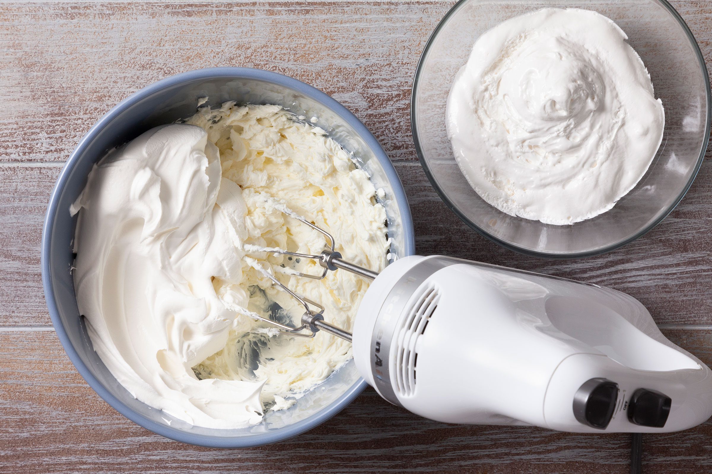 Beaten cream cheese mixed with marshmallow creme