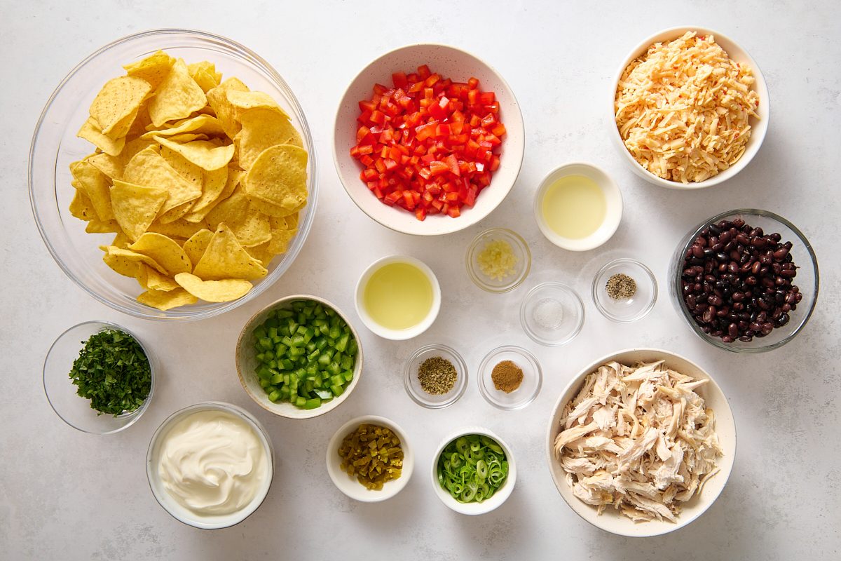 Ingredients for Chicken Nachos
