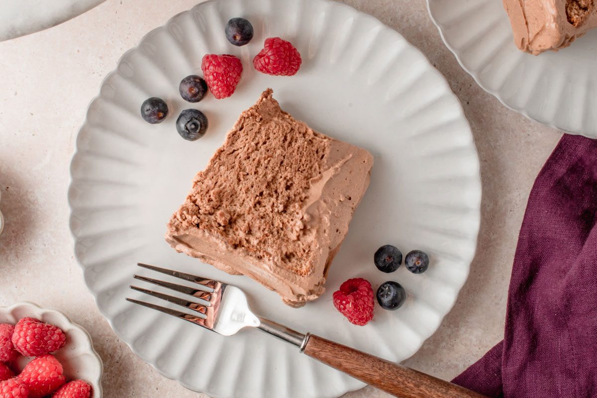 Chocolate Angel Food Cake by Taste of Home