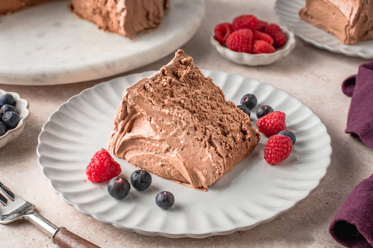 Chocolate Angel Food Cake by Taste of Home