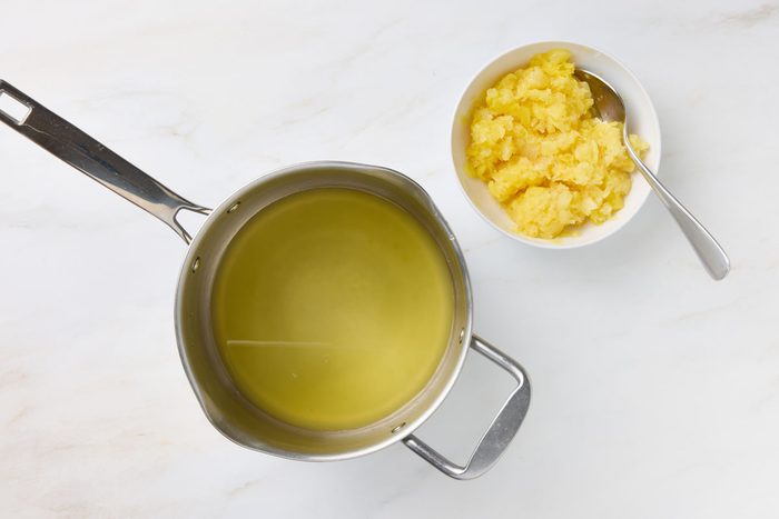 separate the pineapple