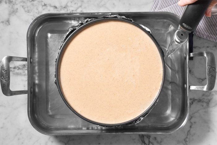 Place Springform Pan Into A Roasting Pan.