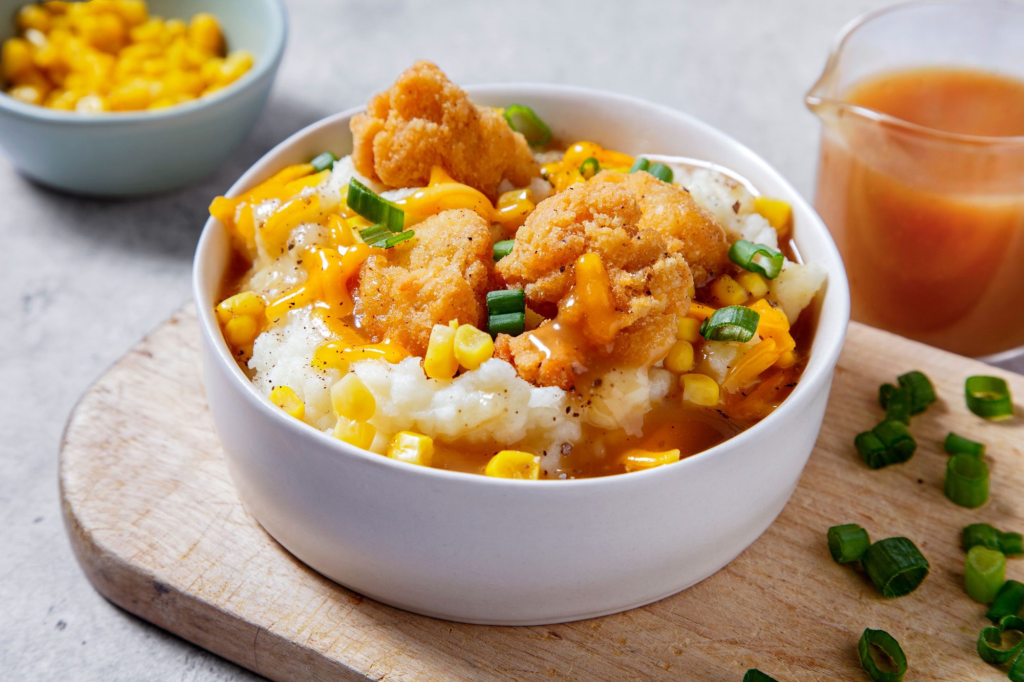 Copycat Kfc Mashed Potato Bowl served in a bowl