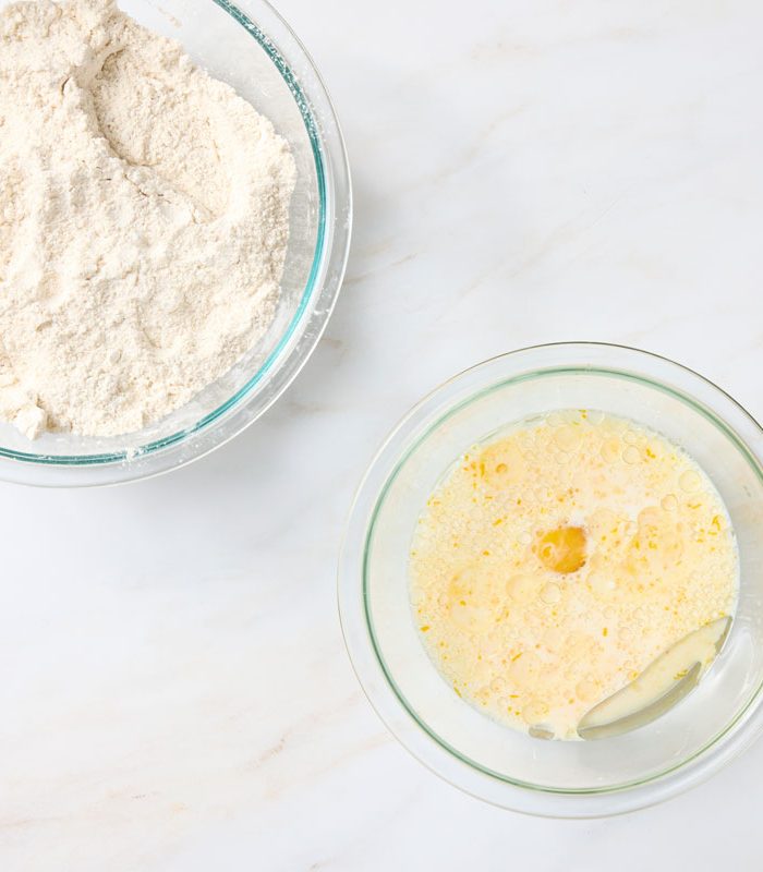 mix the wet ingredients