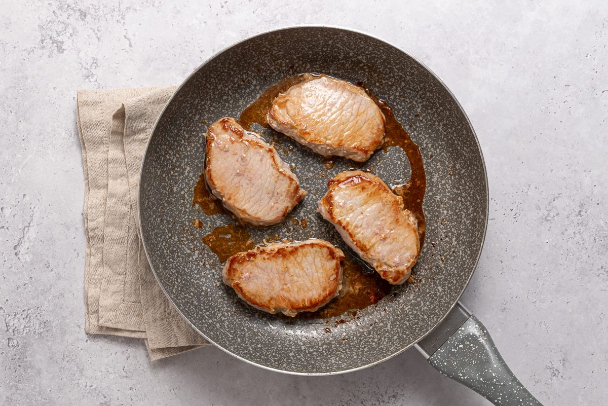 Pork Tenderloins Cooked In Pan