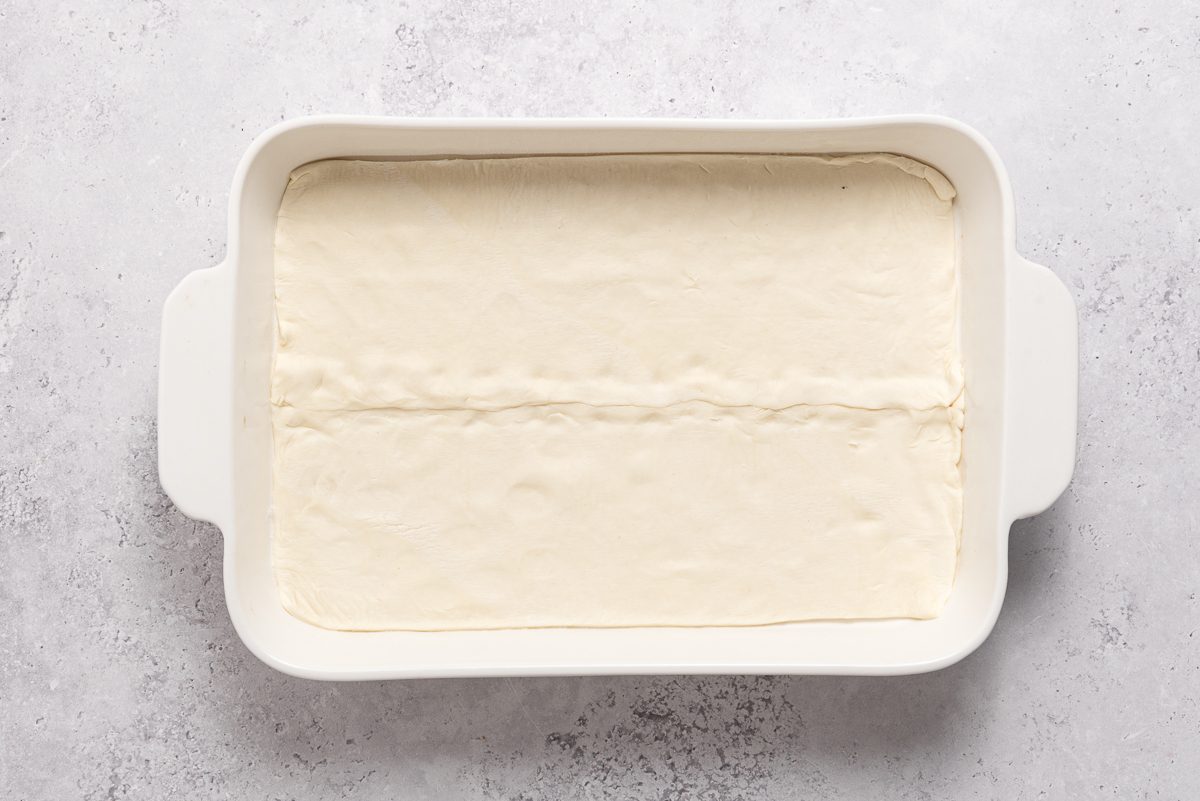 Crescent Roll Dough In Baking Dish