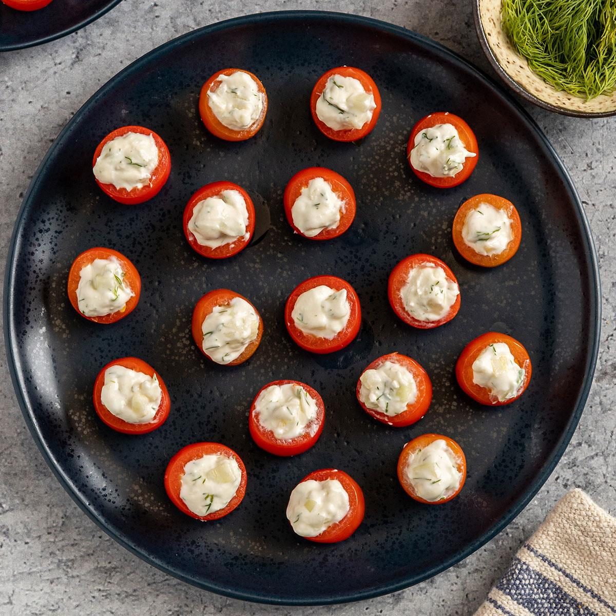 Cucumber Stuffed Cherry Tomatoes Exps Tohd24 37052 Erickleinberg 6