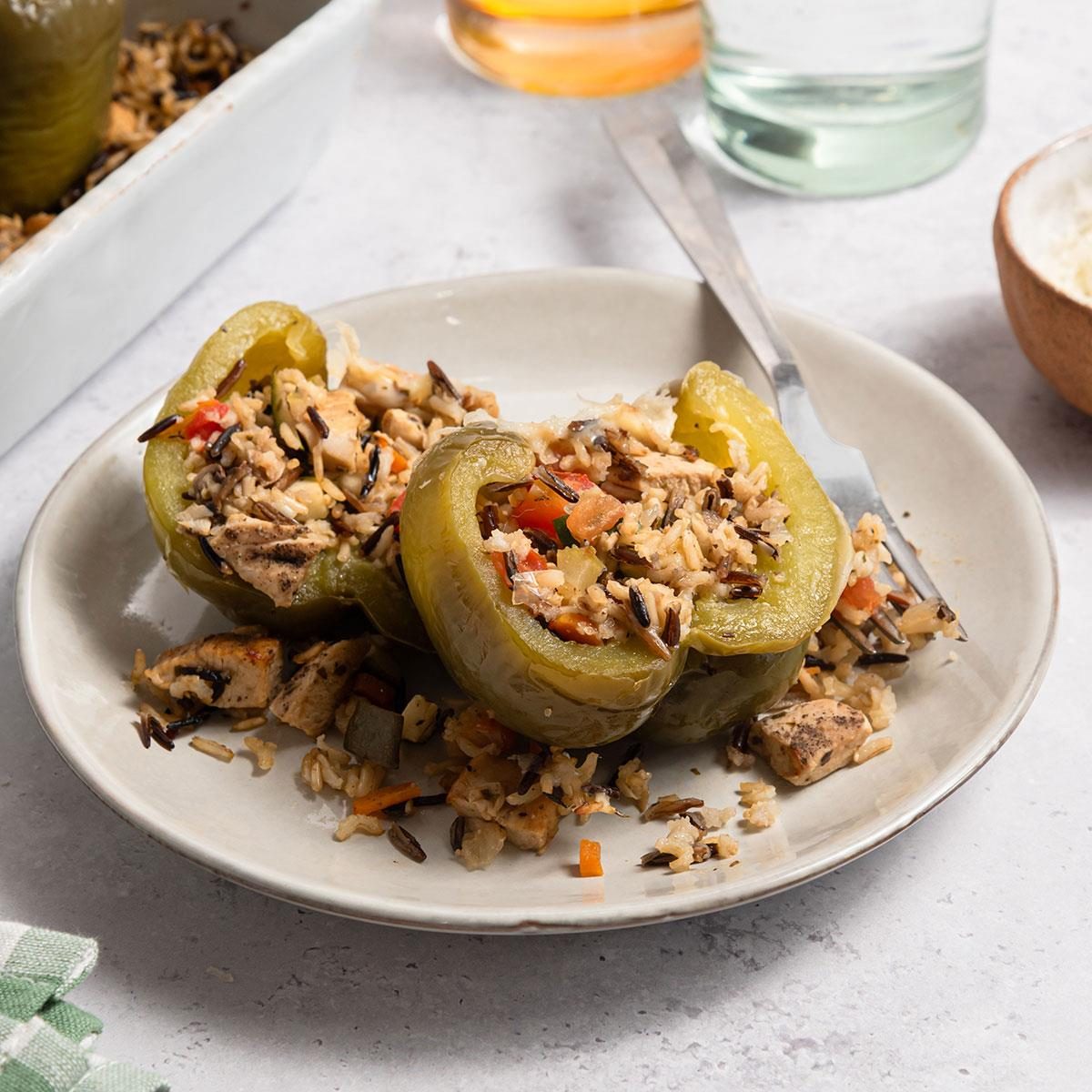 Chicken-Stuffed Peppers