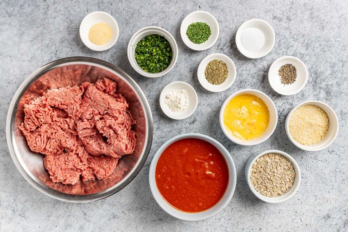 Taste of Home Gluten Free Meatballs recipe photo of the ingredients.