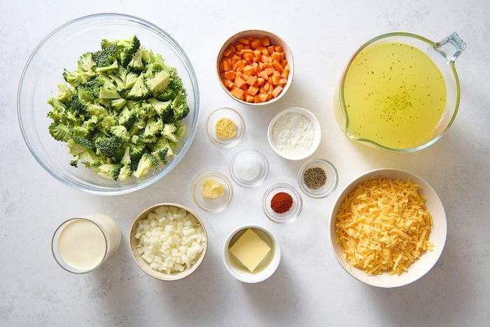Instant Pot Broccoli Cheddar Soup Ingredients