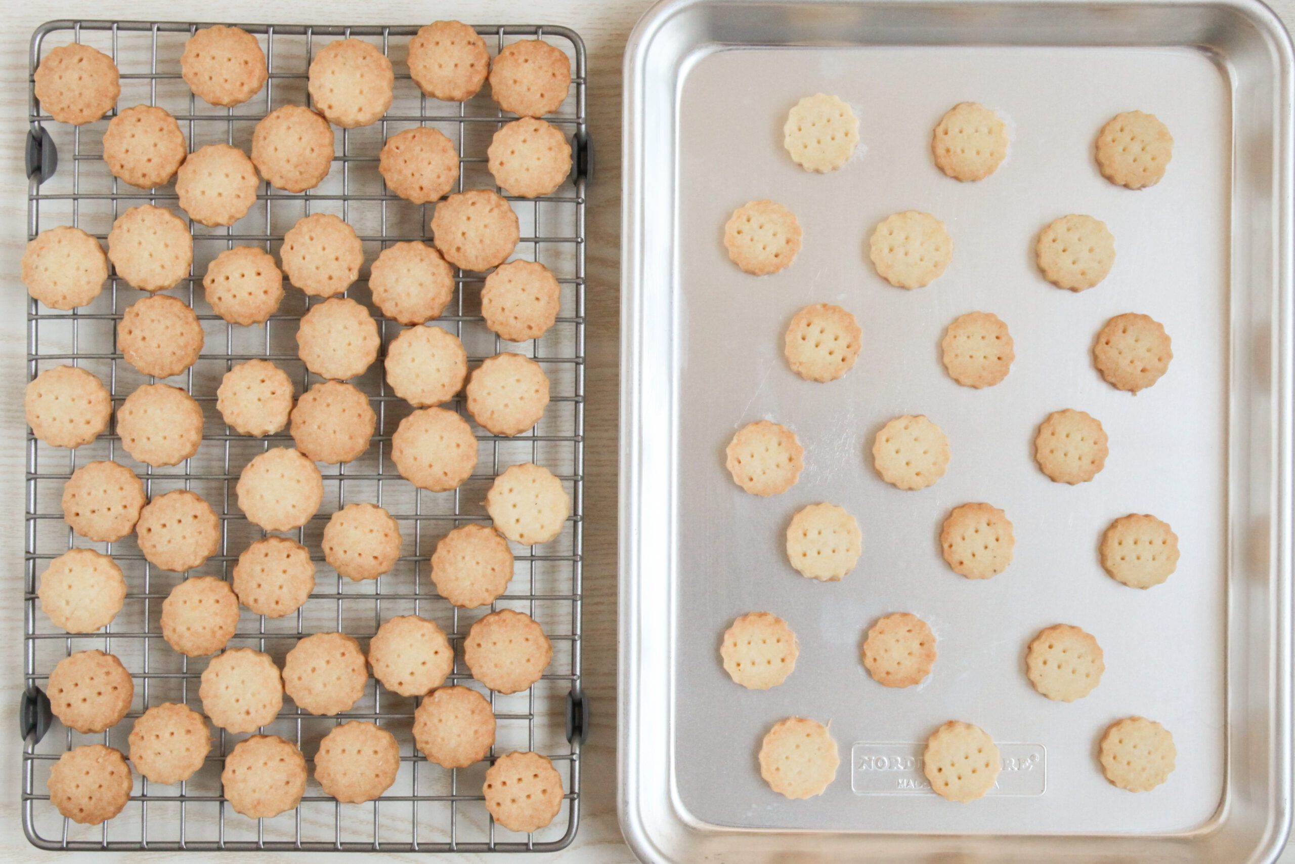 Lemon Shortbread Cookies baked