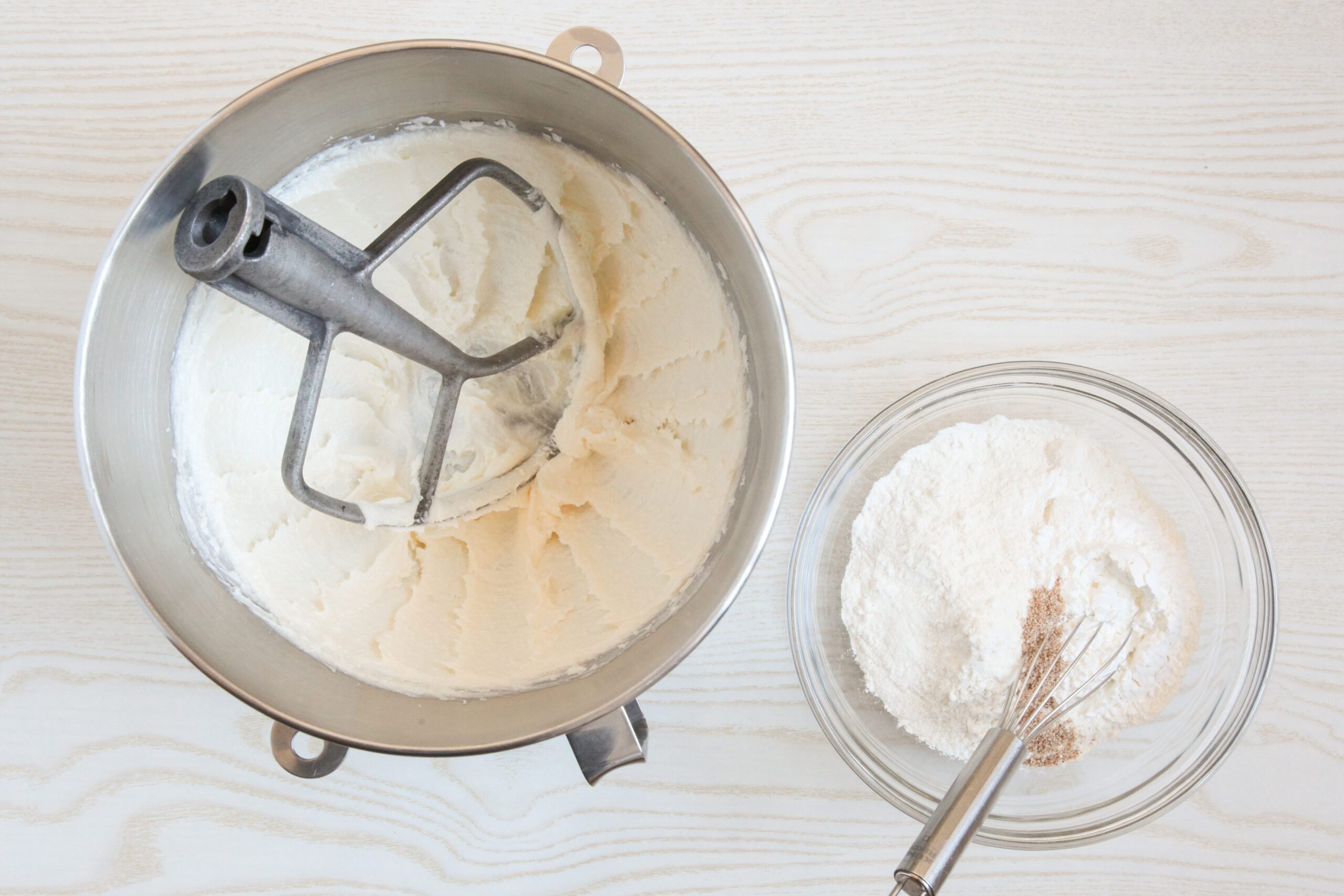 Making Lemon Shortbread Cookie dough