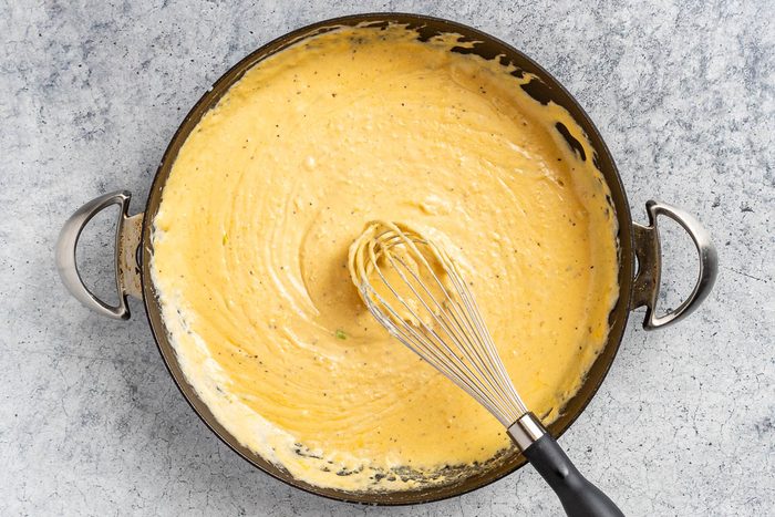 Taste of Home Loaded Cauliflower Casserole photo of making the sauce.