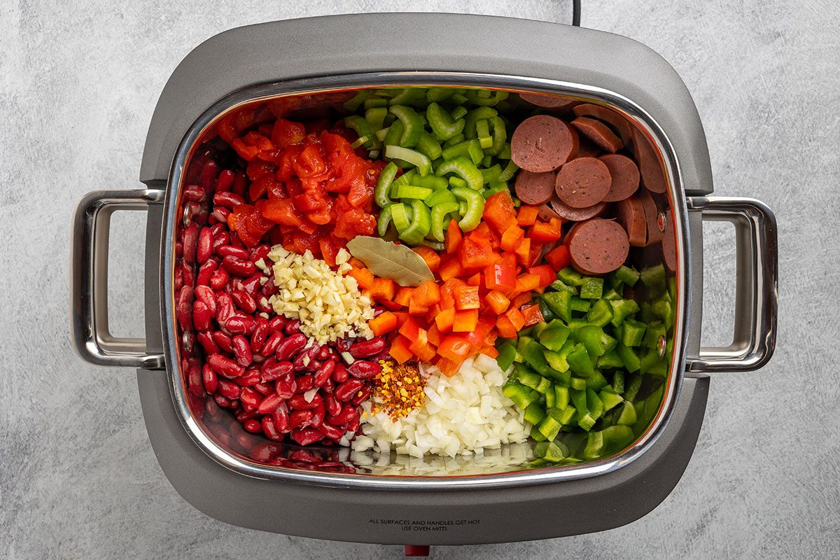 all ingredients in a slow cooker.