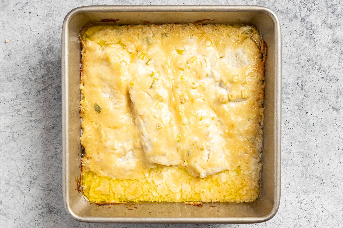 Taste of Home Parmesan Baked Cod photo of the baked cod.