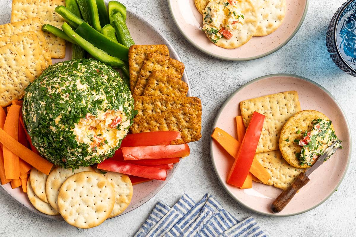 Taste of Home Pimento Cheese Ball photo of the finished recipe.
