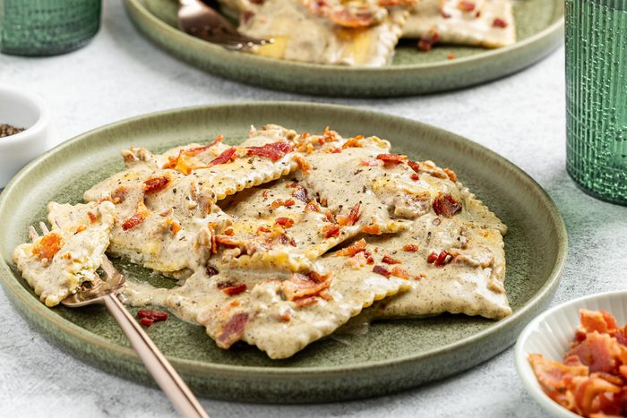 Ravioli Carbonara