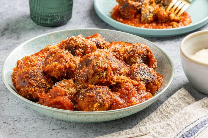 Taste of Home Ricotta Meatballs photo of the finished recipe.