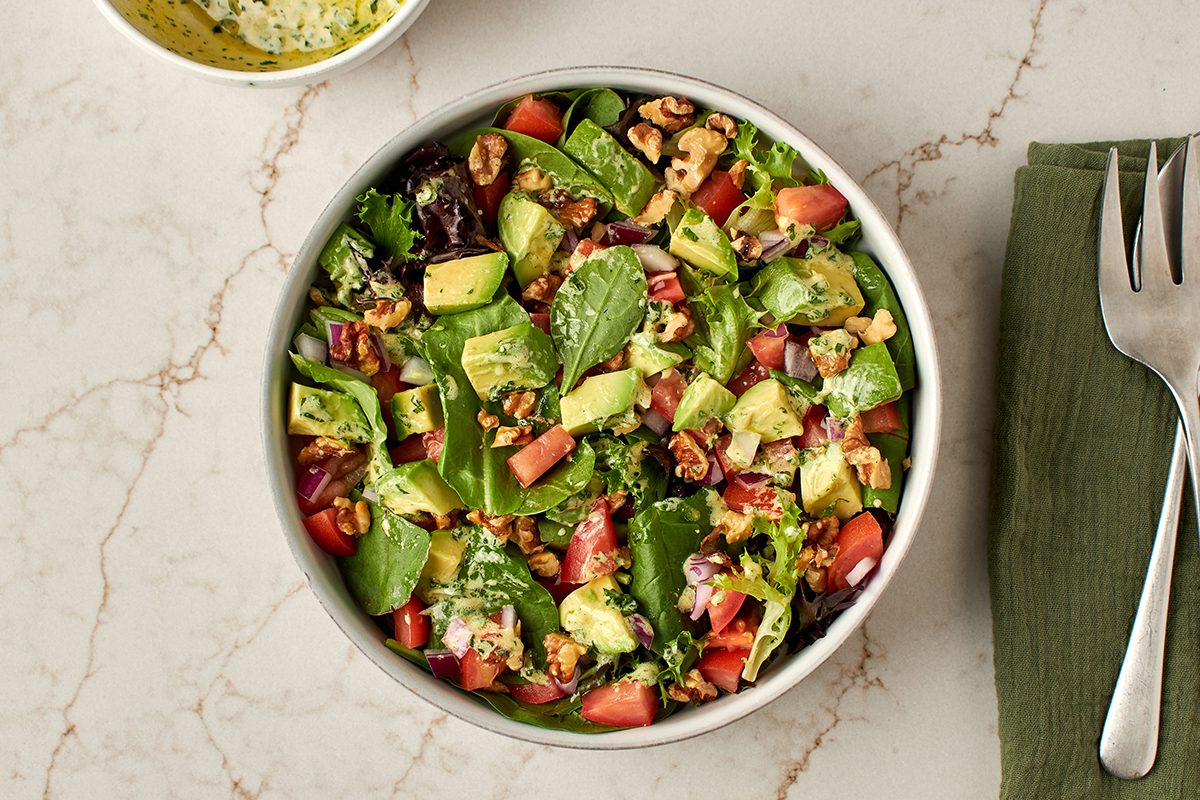 Taste of Home's favorite salad with avocado.