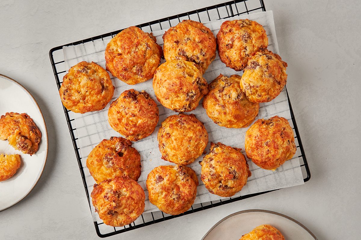 Cheesy sausage puffs by Taste of Home