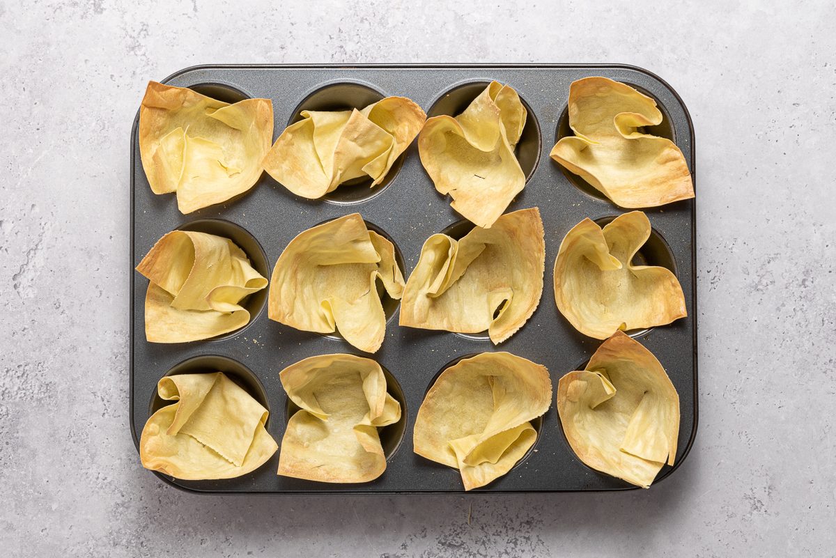 Baked Wonton Wraps In Pan