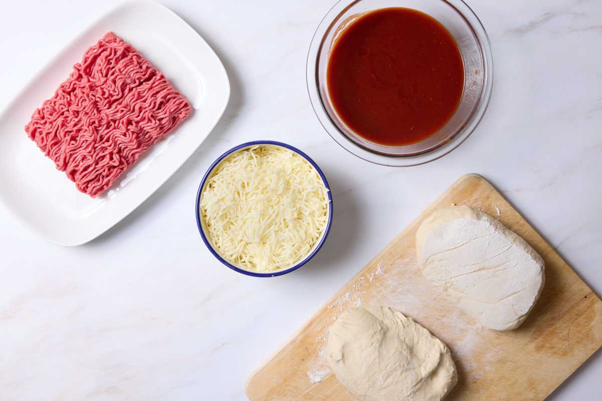 Sloppy Joe Pizza ingredients