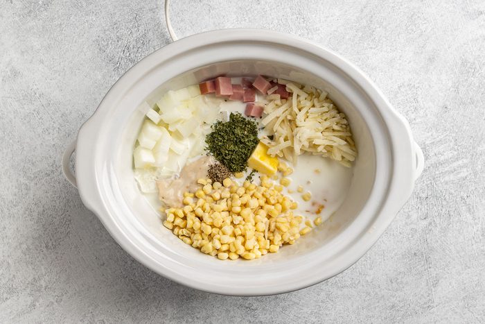 ingredients for corn chowder in Slow Cooker